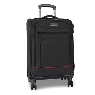 Середня тканинна валіза Swissbrand Alford на 61/67 л вагою 3,2 кг Чорний